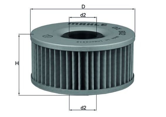 KNECHT Olejový filter OX 802 1