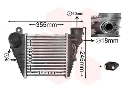 VAN WEZEL Chladič plniaceho vzduchu 03004185 1