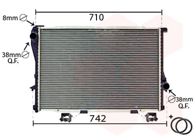 VAN WEZEL Chladič motora 06002233 1
