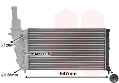 VAN WEZEL Chladič motora 17002140 1