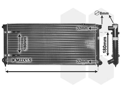 VAN WEZEL Chladič motora 58002041 1