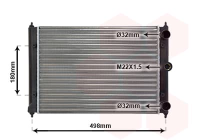 VAN WEZEL Chladič motora 58002092 1