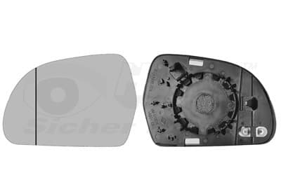 VAN WEZEL Sklo Vonkajšieho zrkadla 0327837 1