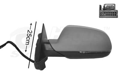 VAN WEZEL Vonkajšie spätné zrkadlo 0338805 1