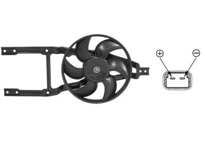 VAN WEZEL Ventilátor chladenia motora 1758746 1