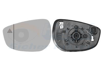 VAN WEZEL Sklo Vonkajšieho zrkadla 2751837 1