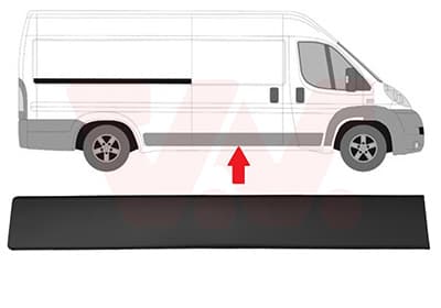 VAN WEZEL Ozdobná/ochranná lišta bočnej steny 4064408 1