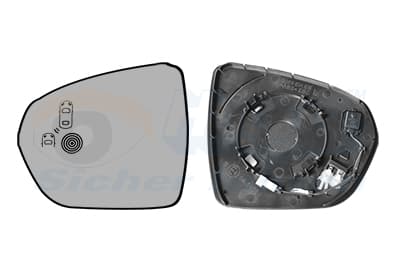 VAN WEZEL Sklo Vonkajšieho zrkadla 4084835 1