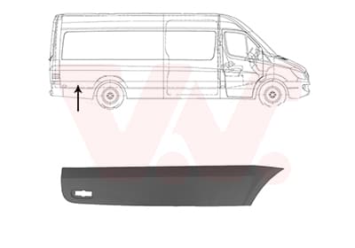 VAN WEZEL Ozdobná/ochranná lišta bočnej steny 5862430 1