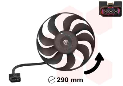 VAN WEZEL Ventilátor chladenia motora 5888745 1