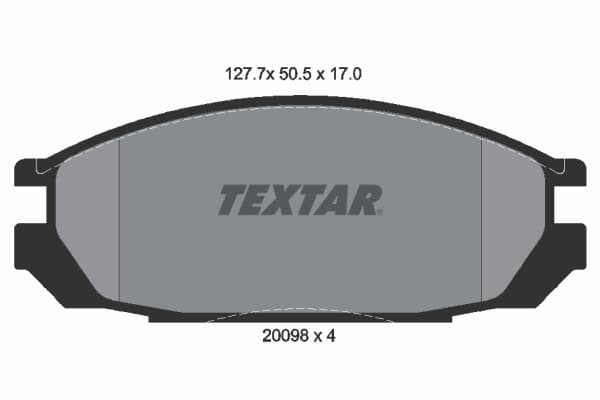 TEXTAR Sada brzdových platničiek kotúčovej brzdy 2009801 1