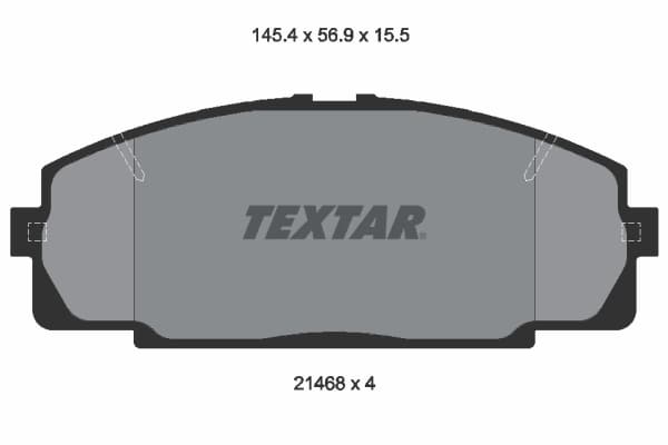TEXTAR Sada brzdových platničiek kotúčovej brzdy 2146801 1