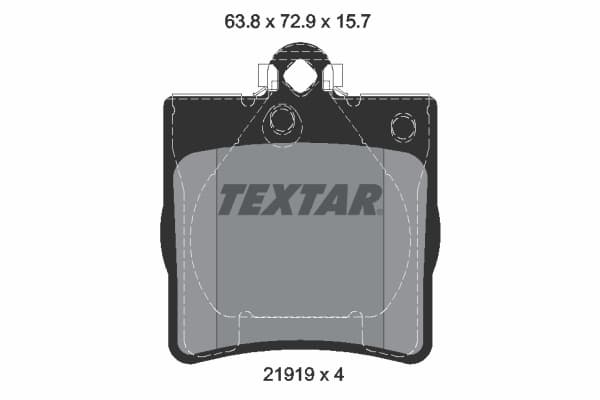 TEXTAR Sada brzdových platničiek kotúčovej brzdy 2191903 1