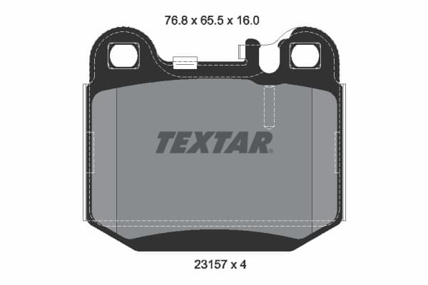TEXTAR Sada brzdových platničiek kotúčovej brzdy 2315702 1