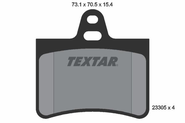 TEXTAR Sada brzdových platničiek kotúčovej brzdy 2330501 1