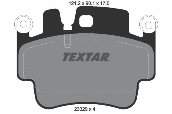 TEXTAR Sada brzdových platničiek kotúčovej brzdy 2332902 1
