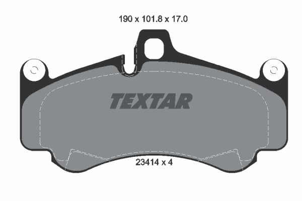 TEXTAR Sada brzdových platničiek kotúčovej brzdy 2341401 1