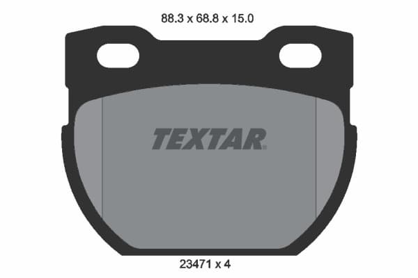 TEXTAR Sada brzdových platničiek kotúčovej brzdy 2347101 1