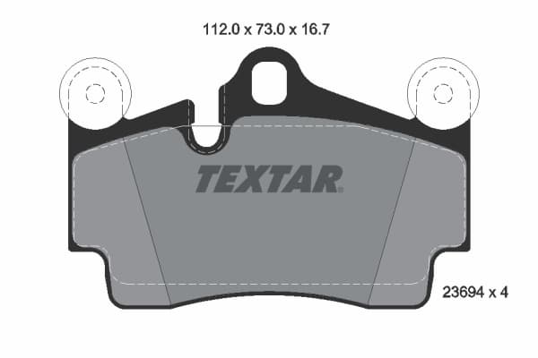 TEXTAR Sada brzdových platničiek kotúčovej brzdy 2369402 1