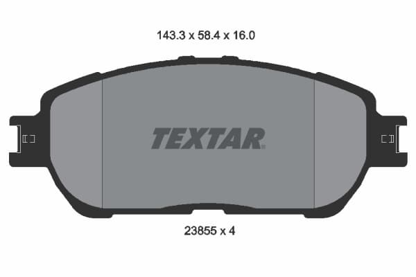 TEXTAR Sada brzdových platničiek kotúčovej brzdy 2385501 1