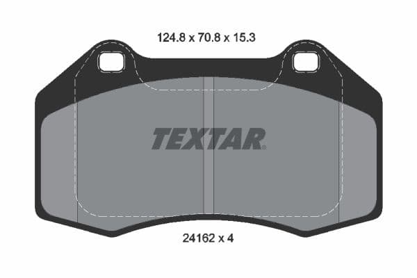 TEXTAR Sada brzdových platničiek kotúčovej brzdy 2416201 1