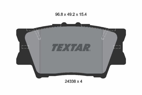 TEXTAR Sada brzdových platničiek kotúčovej brzdy 2433801 1