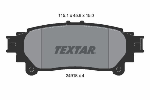 TEXTAR Sada brzdových platničiek kotúčovej brzdy 2491801 1