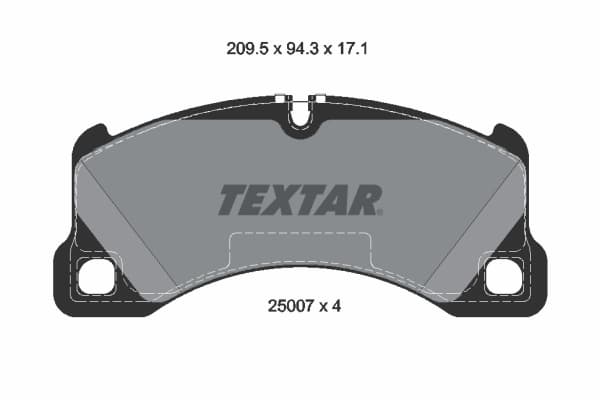 TEXTAR Sada brzdových platničiek kotúčovej brzdy 2500701 1
