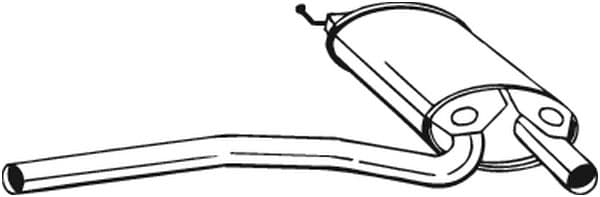 BOSAL Stredný tlmič výfuku 105563 1