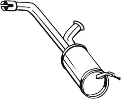BOSAL Stredný tlmič výfuku 135095 1