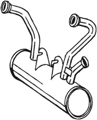 BOSAL Predný tlmič výfuku 135369 1
