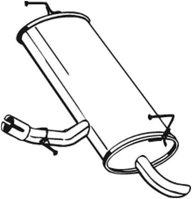 BOSAL Koncový tlmič výfuku 145201 1