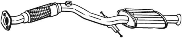 BOSAL Predný tlmič výfuku 165295 1