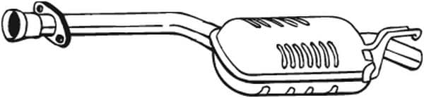 BOSAL Stredný tlmič výfuku 175135 1