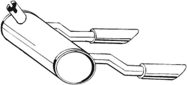 BOSAL Koncový tlmič výfuku 185582 1