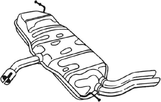 BOSAL Koncový tlmič výfuku 227233 1