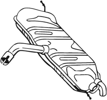 BOSAL Koncový tlmič výfuku 233581 1
