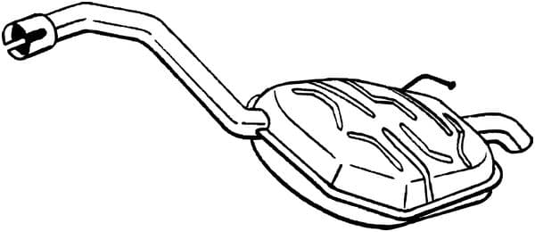 BOSAL Koncový tlmič výfuku 154-635 1