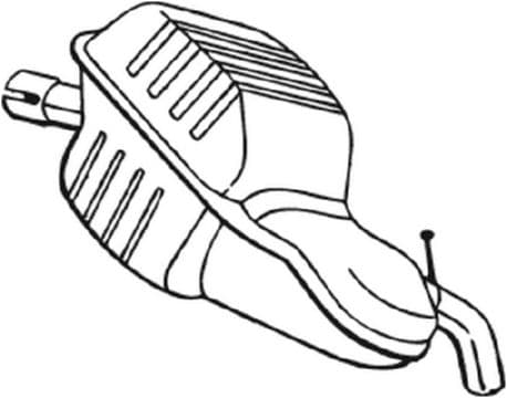 BOSAL Koncový tlmič výfuku 235143 1
