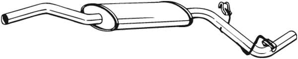 BOSAL Stredný tlmič výfuku 282763 1
