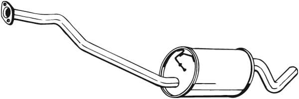 BOSAL Stredný tlmič výfuku 281845 1