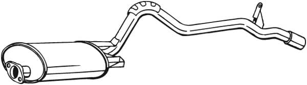 BOSAL Koncový tlmič výfuku 283605 1