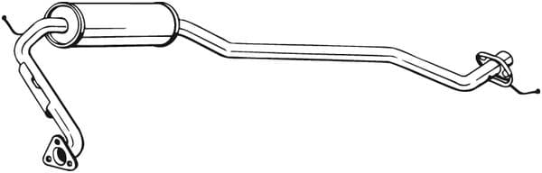 BOSAL Stredný tlmič výfuku 283799 1
