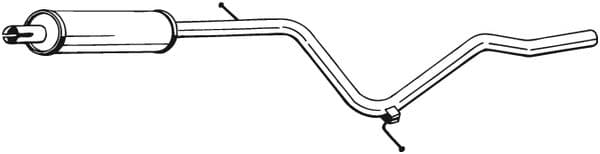BOSAL Stredný tlmič výfuku 284357 1