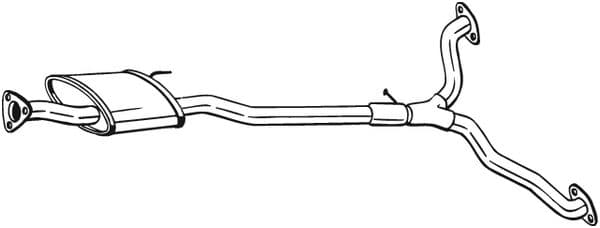 BOSAL Stredný tlmič výfuku 285387 1