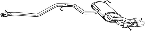 BOSAL Koncový tlmič výfuku 286363 1