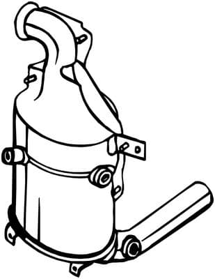 BOSAL Filter sadzí/pevných častíc výfukového systému 095-576 1