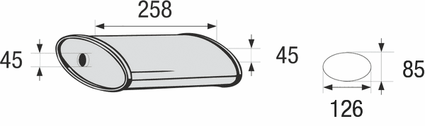 BOSAL Stredny tlmic vyfuku, univerzalny 248-059 1