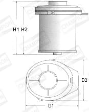 CHAMPION Vzduchový filter V401606 1