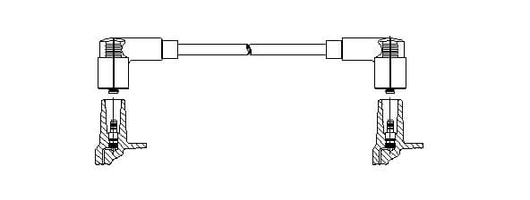 BREMI Zapaľovací kábel 114/75 1